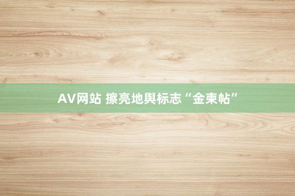 AV网站 擦亮地舆标志“金柬帖”