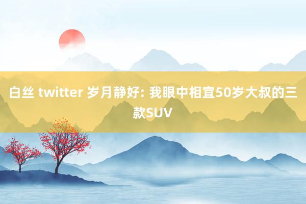 白丝 twitter 岁月静好: 我眼中相宜50岁大叔的三款SUV