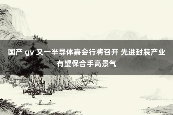 国产 gv 又一半导体嘉会行将召开 先进封装产业有望保合手高景气