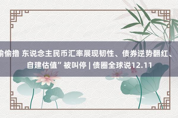 偷偷撸 东说念主民币汇率展现韧性、债券逆势翻红、“自建估值”被叫停 | 债圈全球说12.11