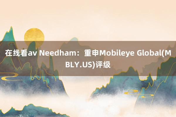 在线看av Needham：重申Mobileye Global(MBLY.US)评级