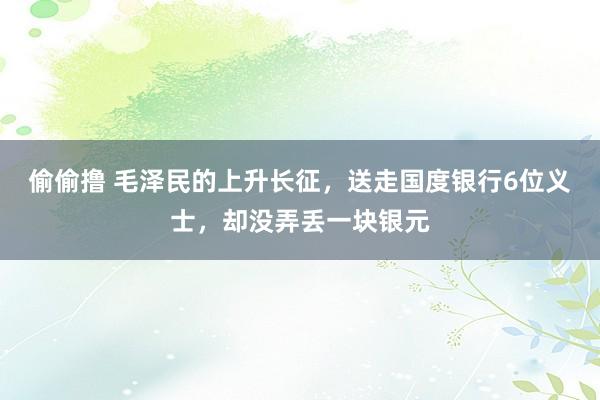 偷偷撸 毛泽民的上升长征，送走国度银行6位义士，却没弄丢一块银元