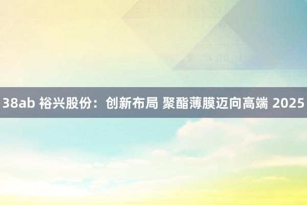 38ab 裕兴股份：创新布局 聚酯薄膜迈向高端 2025