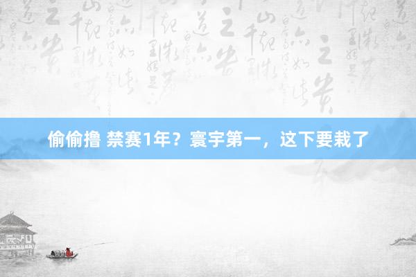 偷偷撸 禁赛1年？寰宇第一，这下要栽了