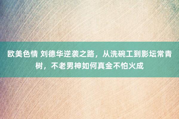 欧美色情 刘德华逆袭之路，从洗碗工到影坛常青树，不老男神如何真金不怕火成